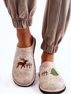 Domácí pantofle Big Star KK276016 béžová