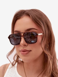 Dámské sluneční brýle s UV filtrem Hnědo-černé