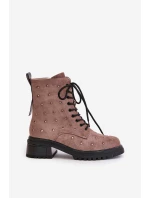 ZDobené Botky Worker Dámské Zateplené D&A MR880-017 Taupe