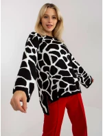 Svetr RV SW 14276.09X bílá černá Svetr RV SW 14276.09X bílá černá