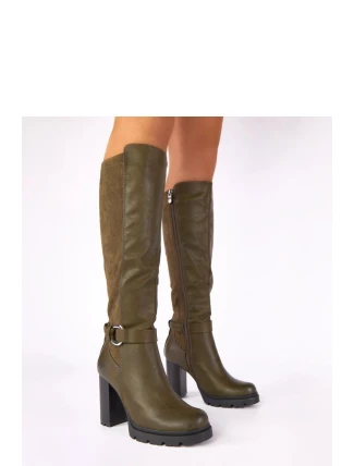 Kozačky na podpatku  model 222344 Solea