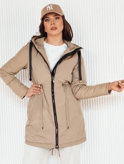 Dámská přechodná bunda parka VERCHA beige FashionStreet TY4261