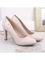 Dámské lodičky SK3AR Světlé béžová - Sergio Leone Dámské lodičky SK3AR Světlé béžová - Sergio Leone