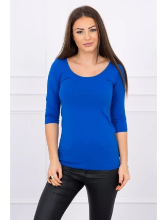 Chrpová halenka s kulatým výstřihem Chrpová halenka s kulatým výstřihem