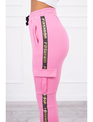 Kalhoty Cargo světle růžové Kalhoty Cargo světle růžové