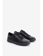 Pánské Tenisky Z Eko Kůže Big Star OO174021 Hi-Poly System Černé