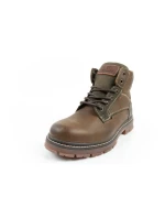 Wrangler Allan Mid pánské boty sable boots smart leather green brown