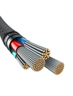 Baseus Nezlomitelný kabel USB-IP 2,4A 1m (černý)