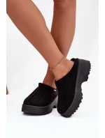 Dámské nízké sněhule na platformě černé Yrenna Dámské nízké sněhule na platformě černé Yrenna