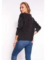 Dámský svetr SWE265 černý - MKM Dámský svetr SWE265 černý - MKM