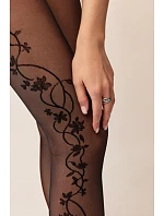 Tenké punčocháče - vzor FLORA Tenké punčocháče - vzor FLORA