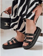 Dámské žabky na platformě PLATOFI black FashionStreet ZY0879