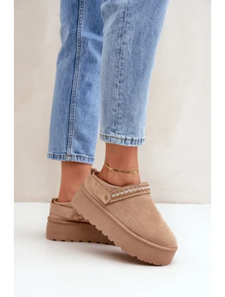 Sněhule S Dekorativním Vyšíváním Béžové Selithria