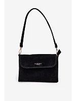 Malá Kabelka Listonoska Z Eko Semiše Černá Lucelle