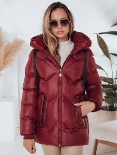 Dámská zimní bunda SALVONA červená prošívaná FashionStreet TY5005