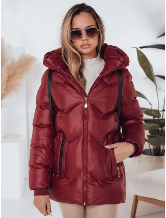 Dámská zimní bunda SALVONA červená prošívaná FashionStreet TY5005