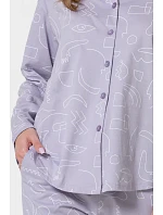 Pyžamo Leveza 1784 Marcelina, dlouhé rukávy, velikosti S–XL, rozepínací Pyžamo Leveza 1784 Marcelina, dlouhé rukávy, velikosti S–XL, rozepínací