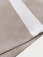 Tmavě béžové volné dámské kalhoty s lampasy (764ART) Tmavě béžové volné dámské kalhoty s lampasy (764ART)