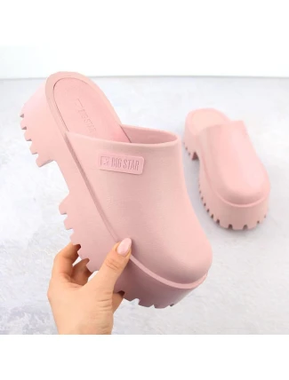 Dřeváky na pevné podrážce Big Star W NN274020 INT2083C