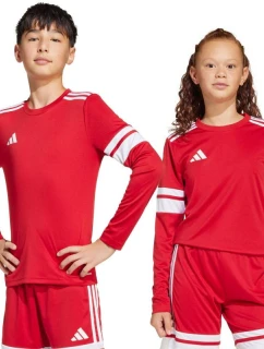 Dětský dres adidas Squadra 25 s dlouhým rukávem červenobílý JJ0041