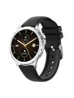 Dámské chytré hodinky Rubicon RNCF02-1 Silver + Black Silicone Strap Dámské chytré hodinky Rubicon RNCF02-1 Silver + Black Silicone Strap