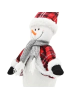 DEKORATIVNÍ SNĚHULÁK 50CM ČERVENÝ