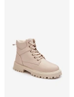 Dámské zipové zateplené trapery Gremiva Beżowe