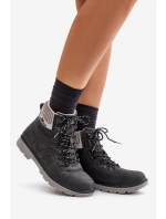 Zateplené dámské kotníkové boty Lee Cooper černé LCJ-24-03-3043