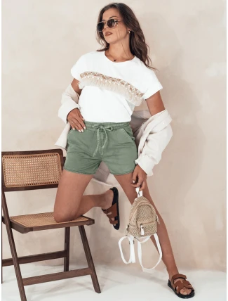 Dámské šortky CITYCHIC olivové FashionStreet SY0350