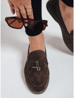 Dámské semišové hnědé mokasíny FashionStreet ZY1181