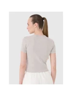 Dámské tričko z žebrovaného úpletu 4F 4FRSS25TTSHF2696-83S