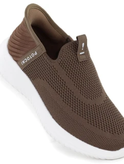 Dámská hnědá slip-on sportovní obuv Potocki BK01312