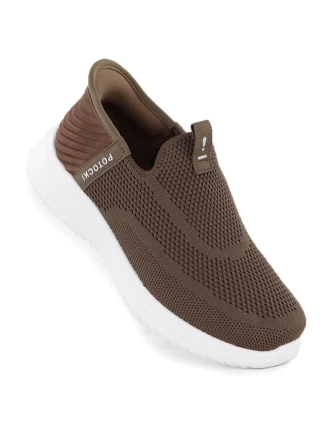 Dámská hnědá slip-on sportovní obuv Potocki BK01312