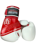 RPU-FOLK 12 oz bílo-červené boxerské rukavice RPU-FOLK 12 oz bílo-červené boxerské rukavice