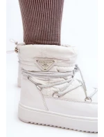 Dámské sněhule na platformě se šněrováním, bílý Fleure Dámské sněhule na platformě se šněrováním, bílý Fleure