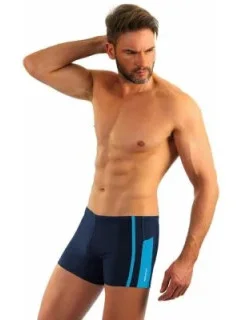Pánské plavky BD 364 Tmavě modrá s modrou - Sesto Senso