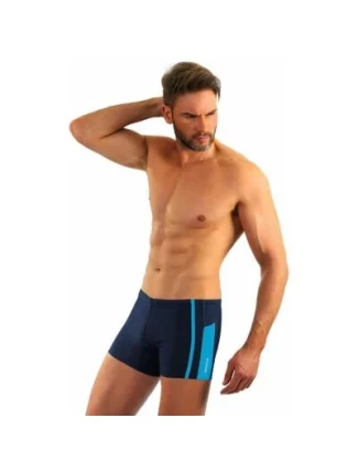 Pánské plavky BD 364 Tmavě modrá s modrou - Sesto Senso