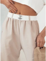 Dámské kalhoty MINAM béžové FashionStreet UY2013 Dámské kalhoty MINAM béžové FashionStreet UY2013