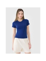 Dámské žebrované tričko 4F 4FWSS25TTSHF1968-30S