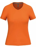 Kariban K 381 Dámské tričko s výstřihem do V 20.K381 orange Kariban K 381 Dámské tričko s výstřihem do V 20.K381 orange