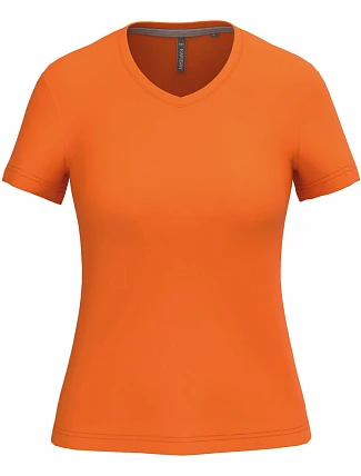 Kariban K 381 Dámské tričko s výstřihem do V 20.K381 orange Kariban K 381 Dámské tričko s výstřihem do V 20.K381 orange