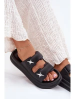 Pěnové Dámské Sandály Na Platformě Černé Falowena