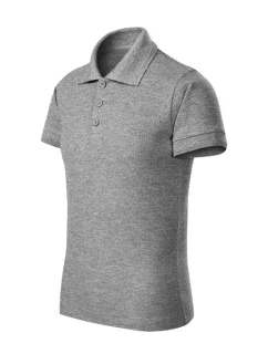 Pique Polo Free polokošile dětská tmavě šedý melír