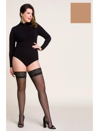 Gabriella Calze 15 DEN Plus Size kód 164 barva:béžová