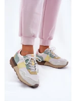 Dámské Semišové Sneakersy Big Star RR274244 HI-POLY SYSTEM Šedo-Žluté Dámské Semišové Sneakersy Big Star RR274244 HI-POLY SYSTEM Šedo-Žluté