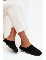 Dámské pantofle na platformě černé Sylviane