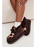 Dámské sněhule z přírodní semišové látky D.Franklin DFSH375008 čokoládové Dámské sněhule z přírodní semišové látky D.Franklin DFSH375008 čokoládové