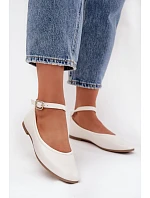 Dámské baleríny 21-42 Janelor bílé - Diamantique