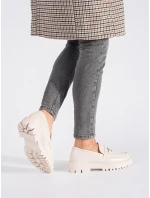 Luxusní mokasíny dámské hnědé platforma Luxusní mokasíny dámské hnědé platforma