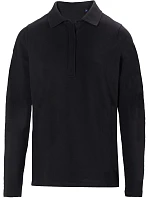 NEOBLU Owen LSL Men Pánské těžké piqué polo s dlouhým rukávem 24.4396 deep black